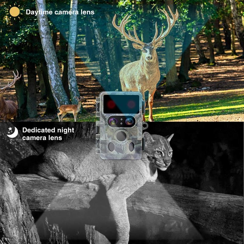 dual lens hunting camera 4K video